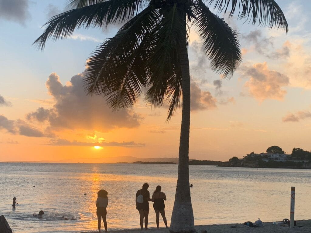 Sunset by the Caribbean